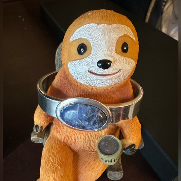 Classic Purple Stone Sliver Bangle Bracelet - Picture 1 of 7